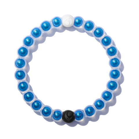 Blue Chrome Metal Sphere Bracelet